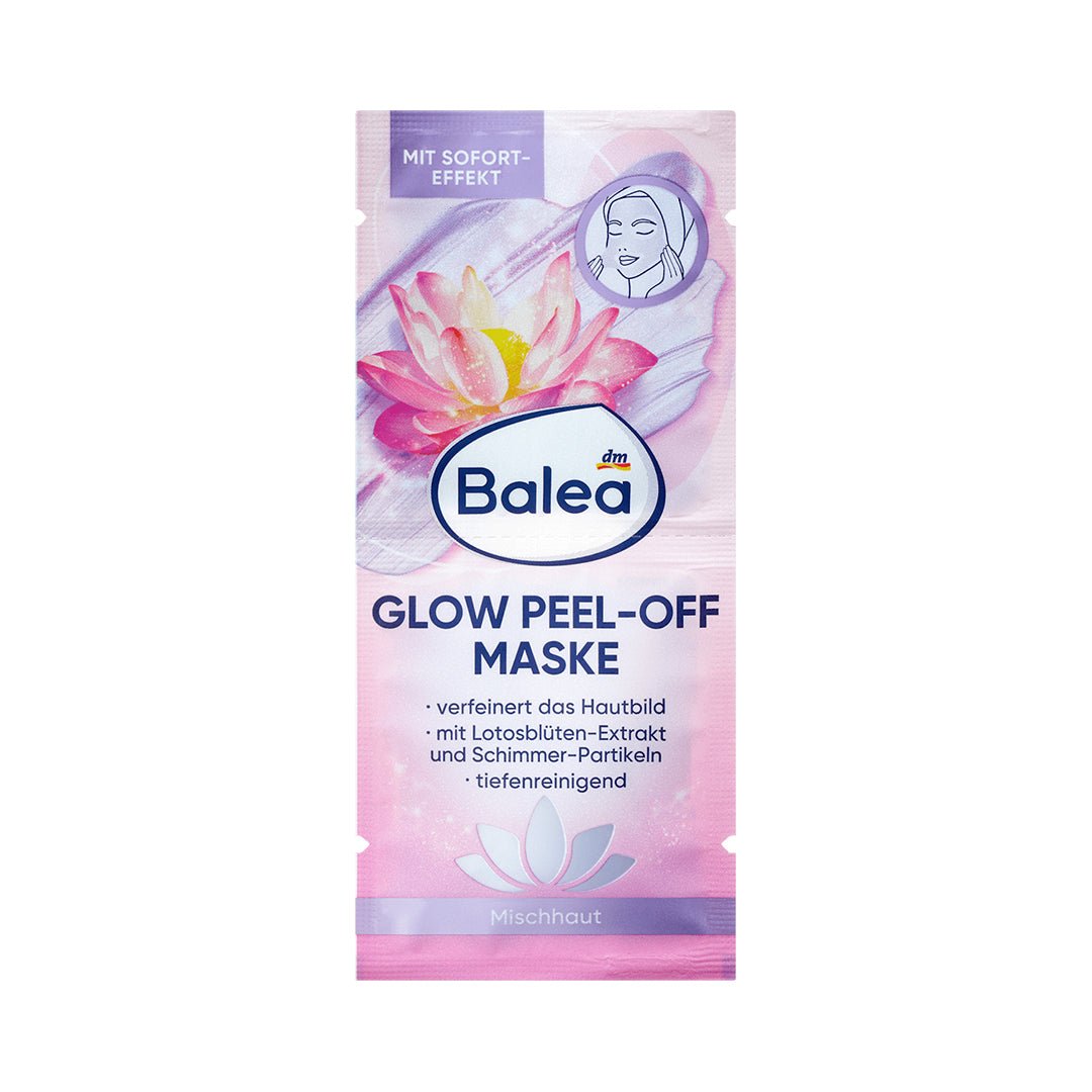 Balea Glow Peel-Off Mask - 2x8ml Face Mask - XOXO cosmetics