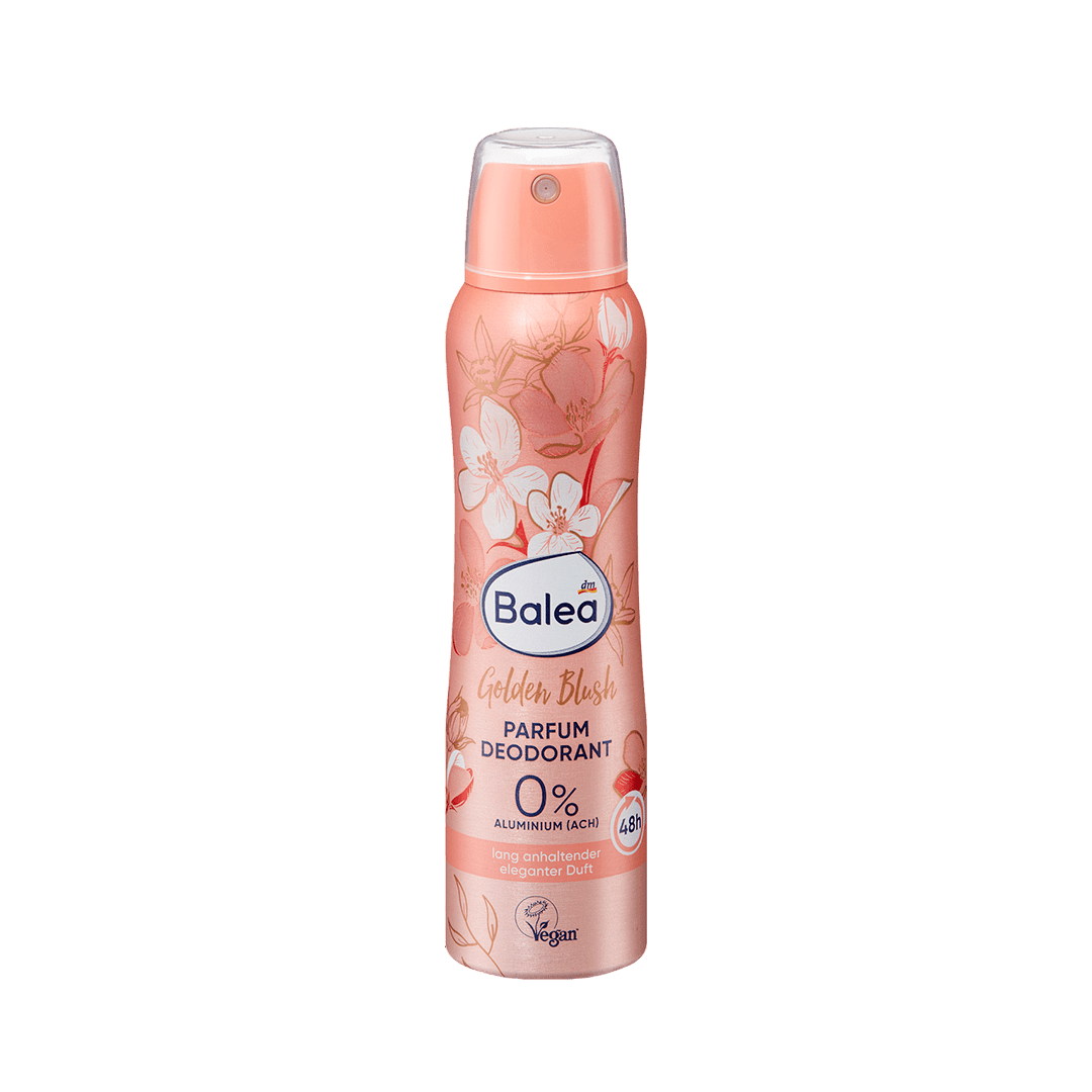 Balea Golden Blush Parfum Deodorant - 150ml Deodorant Spray - XOXO cosmetics