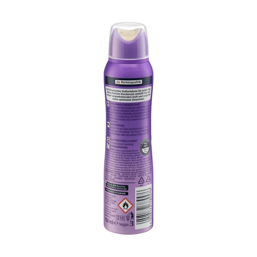 Balea Golden Moon Parfum Deodorant - 150ml Deodorant - XOXO cosmetics