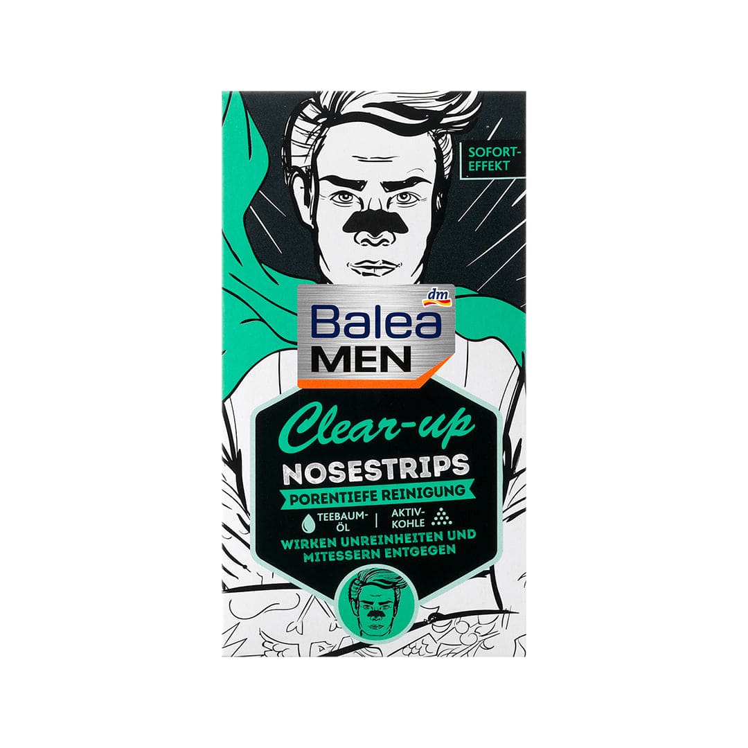 Balea MEN Nosestrips Clear-Up - 3Pcs Face Mask - XOXO cosmetics