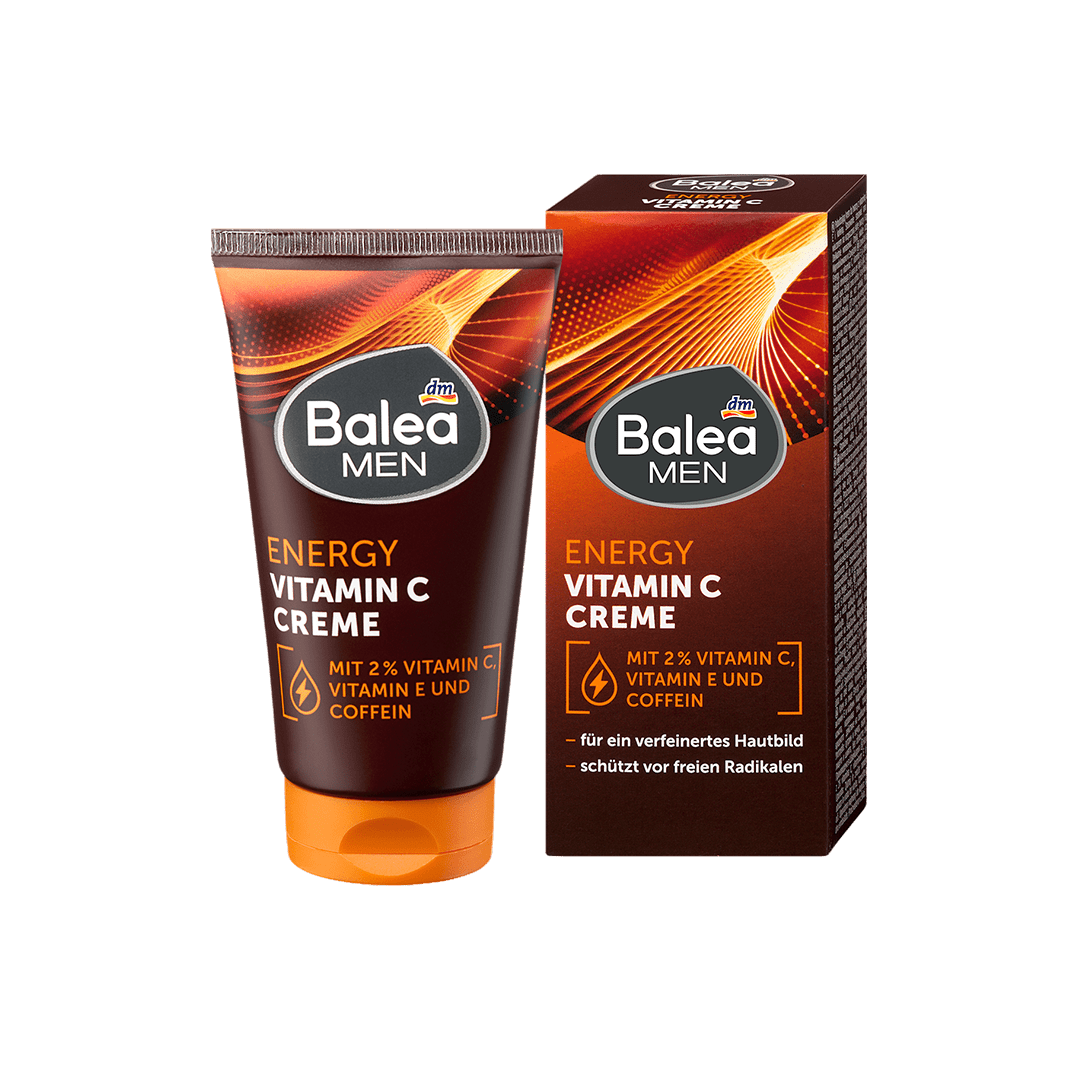 Balea Men Energy Vitamin C Cream - 75ml Moisturizer - XOXO cosmetics