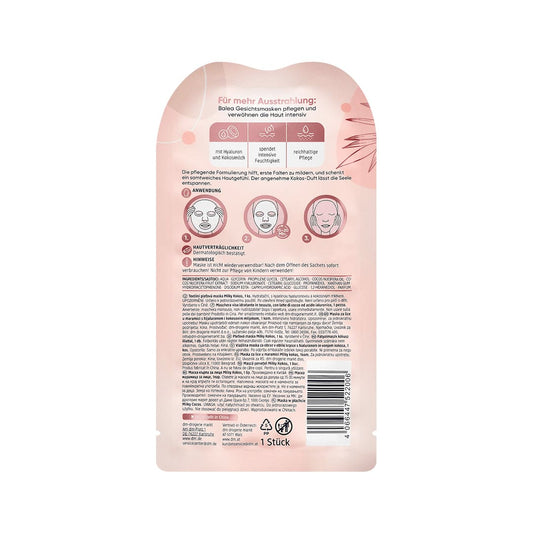 Balea Milky Coconut Sheet Mask Face Mask - XOXO cosmetics