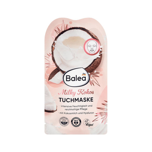 Balea Milky Coconut Sheet Mask Face Mask - XOXO cosmetics