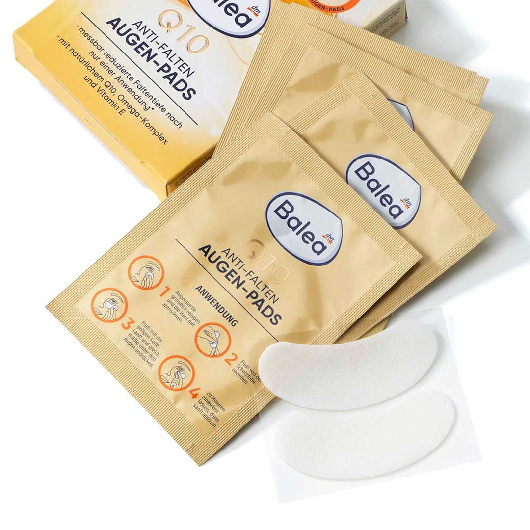 Balea Q10 Anti-Wrinkle Eye Pads - 6 Pairs Eye Mask - XOXO cosmetics