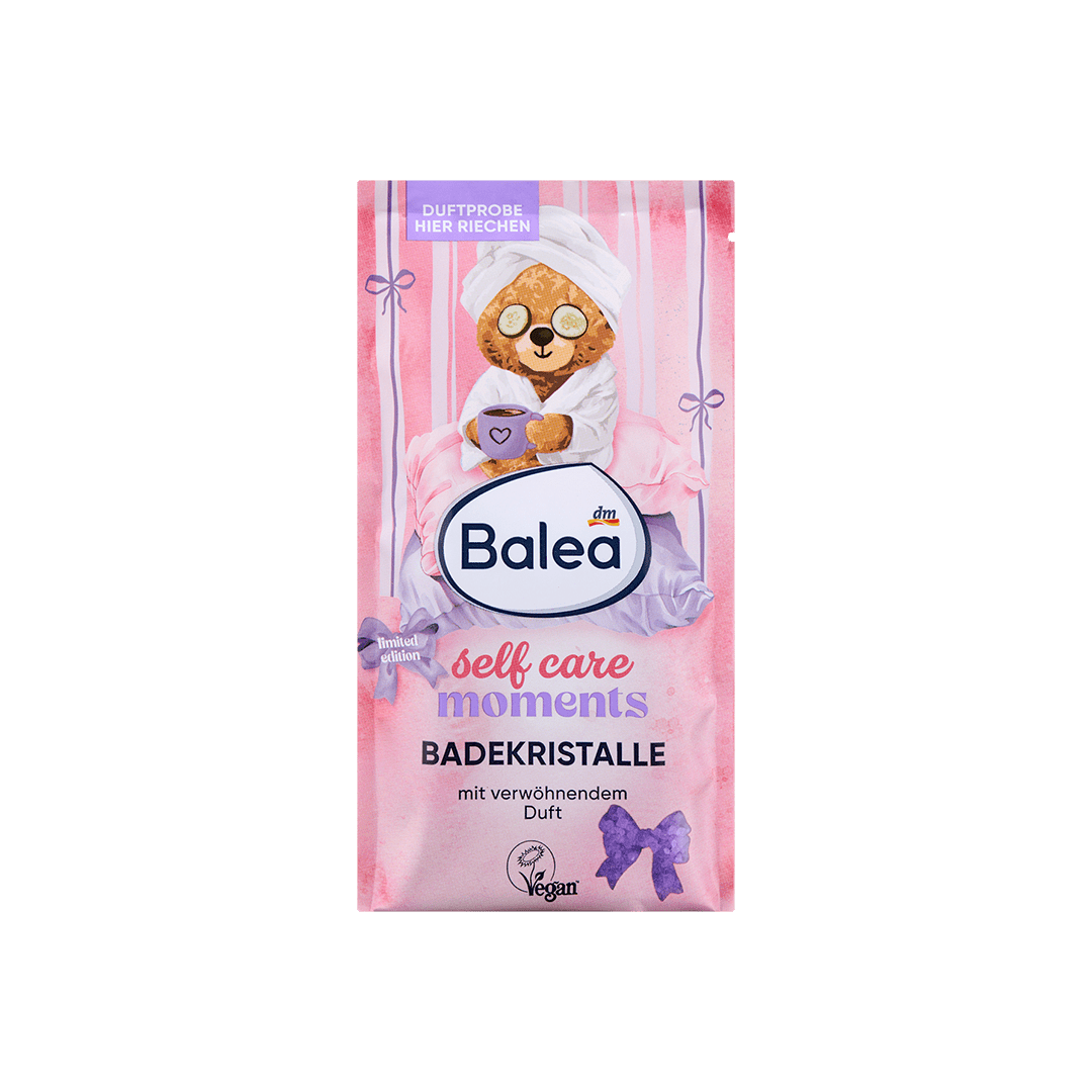Balea Self Care Moments Bath Crystals Shower Gel - XOXO cosmetics