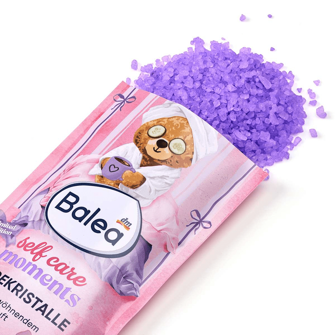 Balea Self Care Moments Bath Crystals Shower Gel - XOXO cosmetics