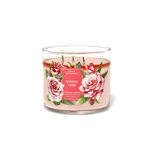 Bath & Body Works Bubbly Rose Candle Candles - XOXO cosmetics