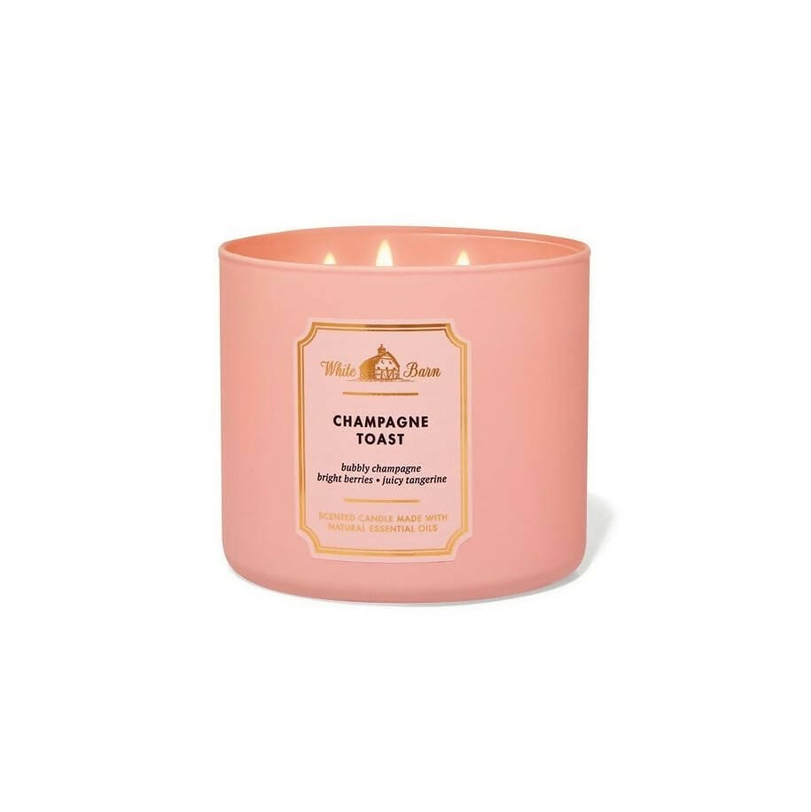 Bath & Body Works Champagne Toast 3-Wick Candle Candles - XOXO cosmetics