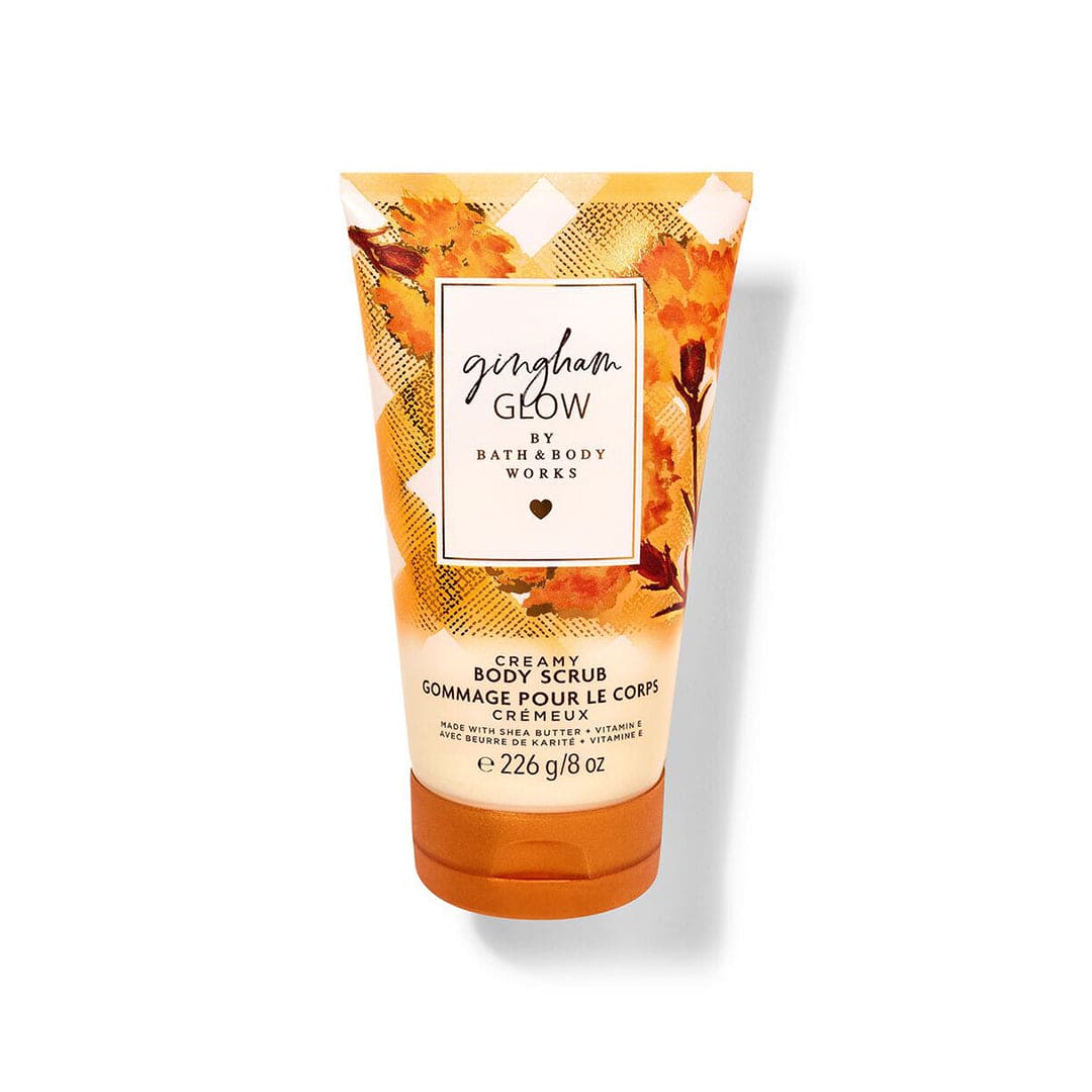Bath & Body Works Gingham Glow Creamy Body Scrub - Gulf Edition Body Scrub - XOXO cosmetics