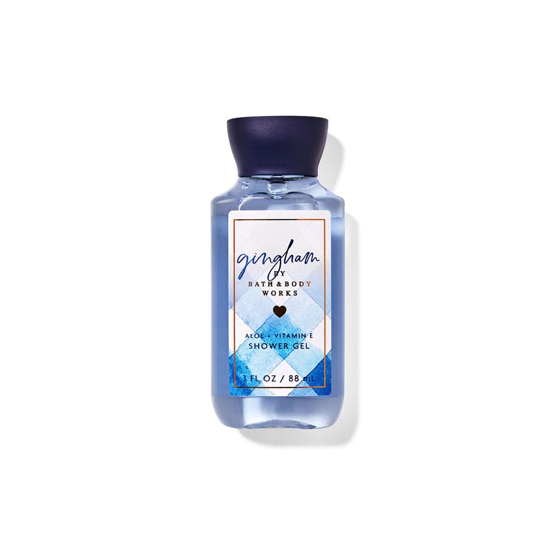 Bath & Body Works Gingham Shea + Vitamin E Shower Gel - Travel Size Shower Gel - XOXO cosmetics