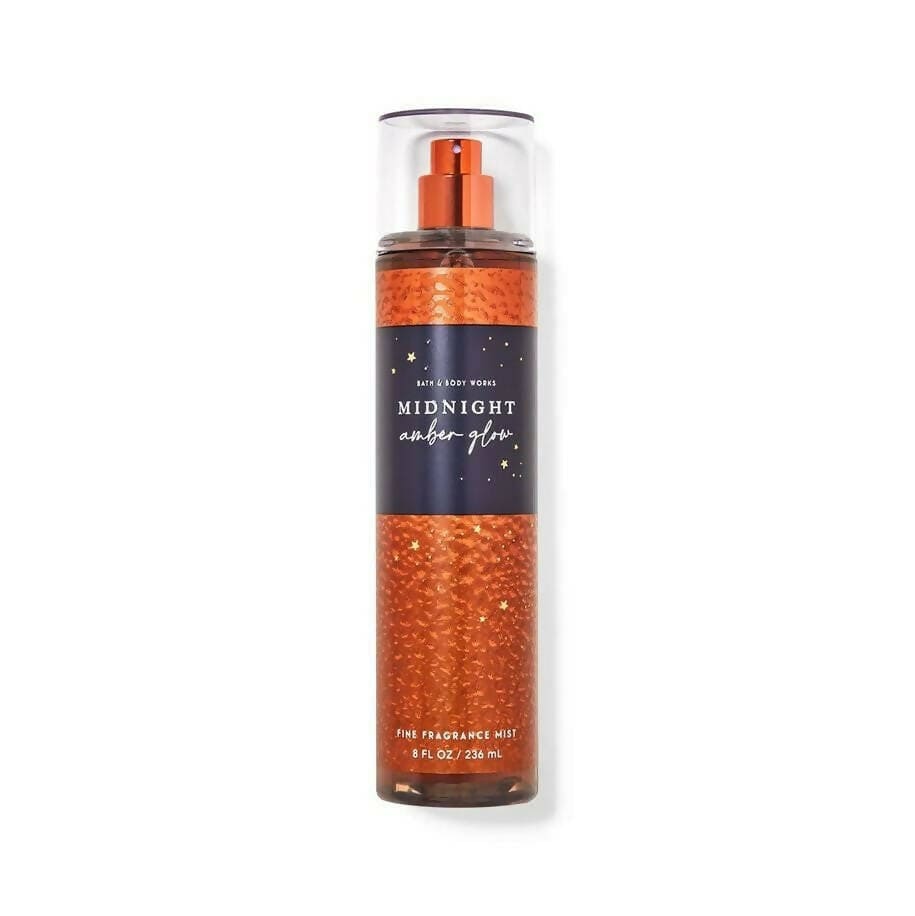 Bath & Body Works Midnight Amber Glow Fine Fragrance Mist - Gulf Edition Body Mist - XOXO cosmetics