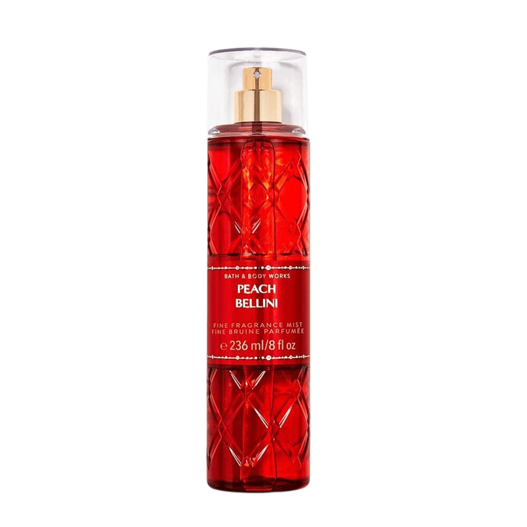 Bath & Body Works Peach Bellini Fine Fragrance Mist - 236ml Gulf Edition Body Mist - XOXO cosmetics