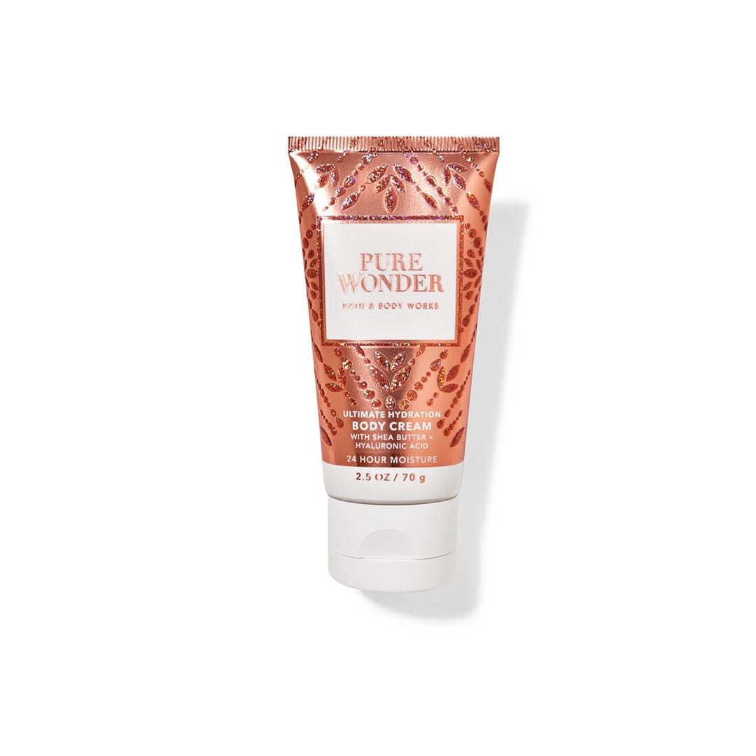 Bath & Body Works Pure Wonder Body Cream - Travel Size Body Cream - XOXO cosmetics