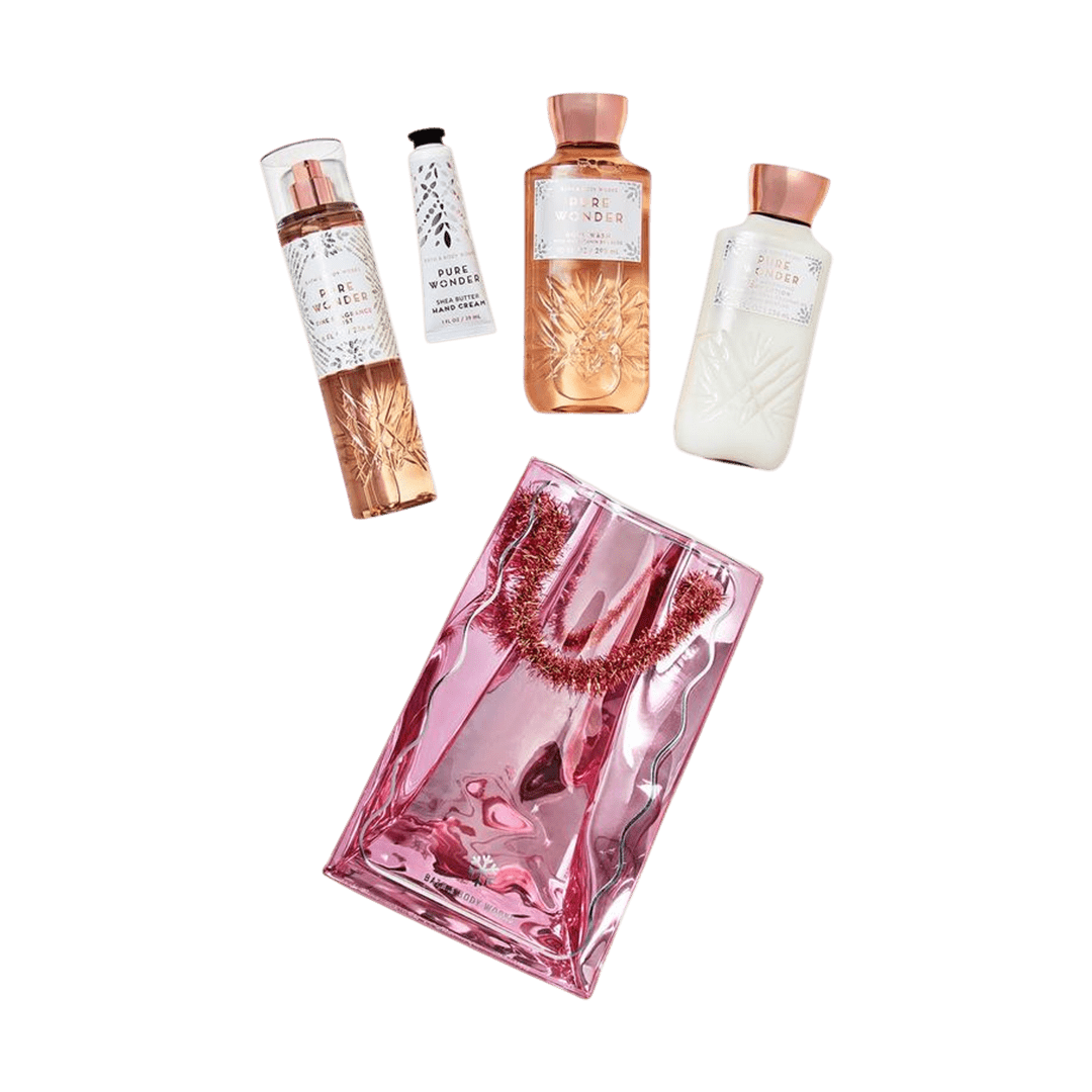 Bath & Body Works Pure Wonder Gift Bag Set - GulfEdition Gift Set - XOXO cosmetics