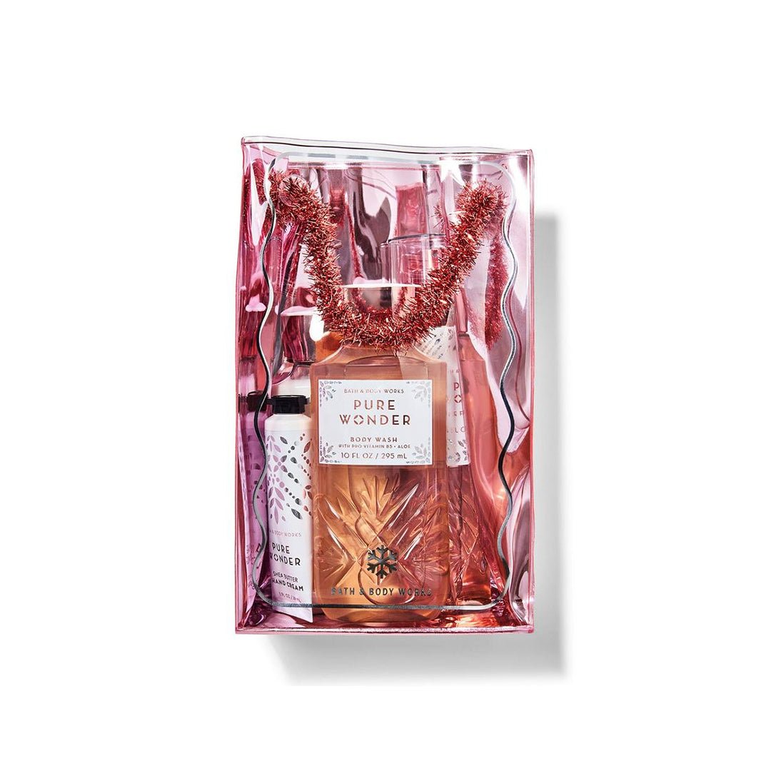 Bath & Body Works Pure Wonder Gift Bag Set - GulfEdition Gift Set - XOXO cosmetics