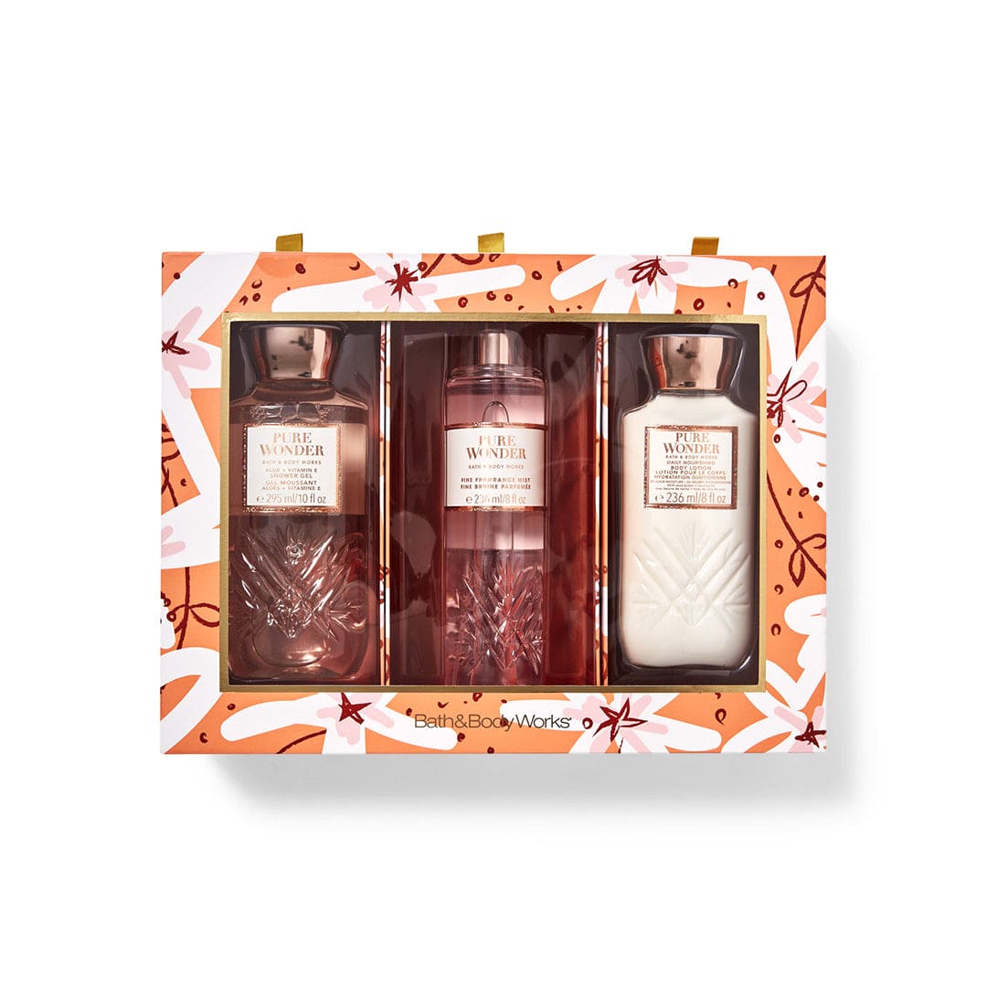 Bath & Body Works Pure Wonder Gift Box Gift Set - XOXO cosmetics