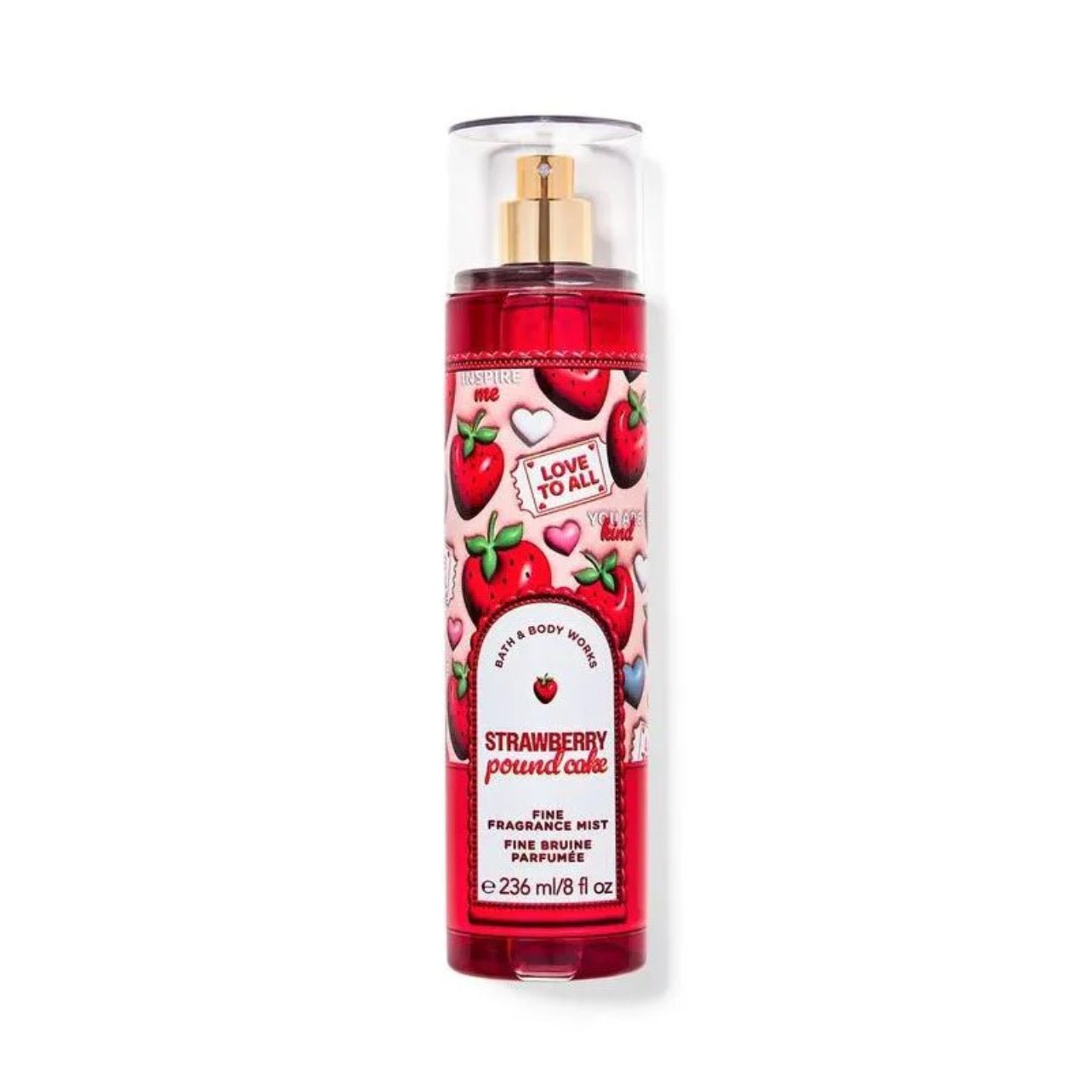 Bath & Body Works Strawberry Pound Cake Fine Fragrance Mist - Gulf Edition Body Mist - XOXO cosmetics