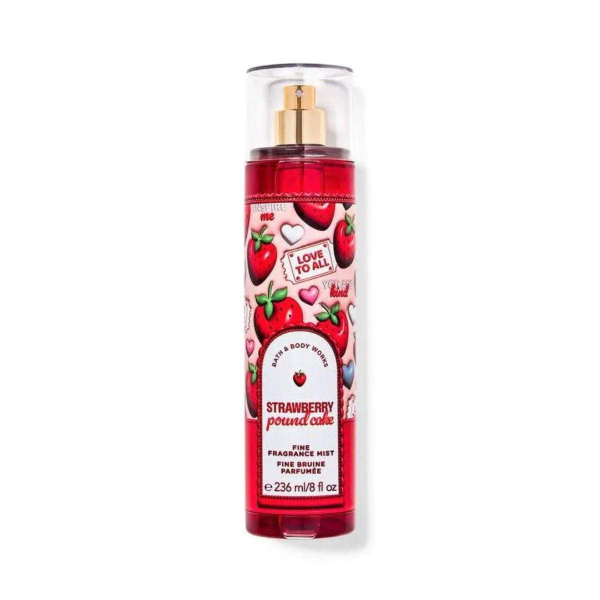 Bath & Body Works Strawberry Pound Cake Fine Fragrance Mist - Gulf Edition Body Mist - XOXO cosmetics