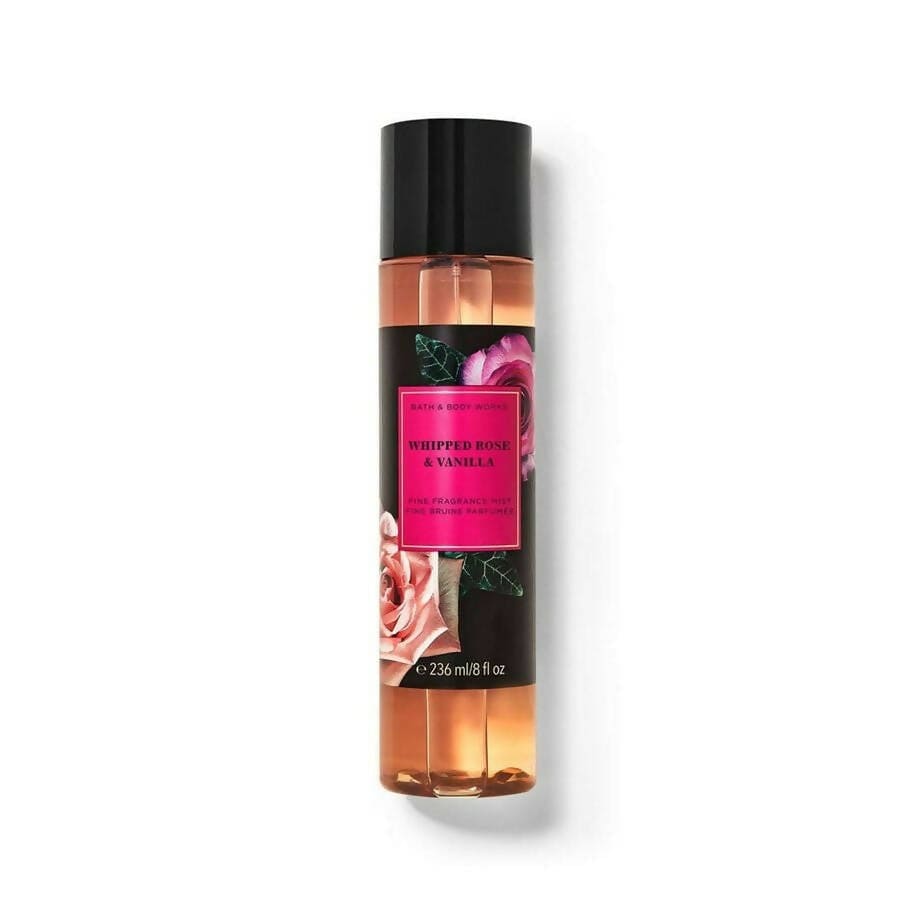Bath & Body Works Whipped Rose & Vanilla Fine Fragrance Mist Body Mist - XOXO cosmetics