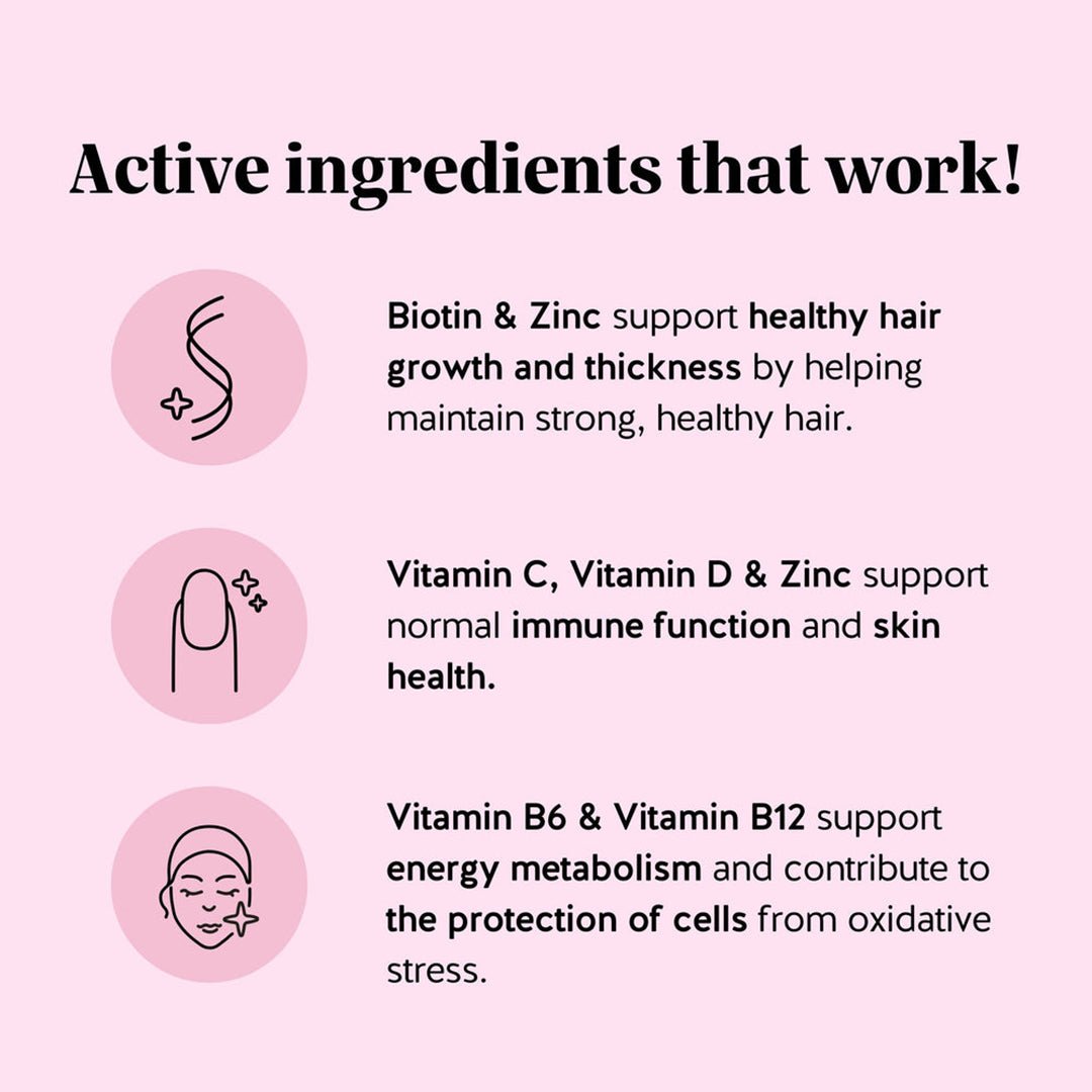 Bears Benefits AH-MAZING Hair Vitamins Biotin - 45 Pcs Hair Supplement - XOXO cosmetics