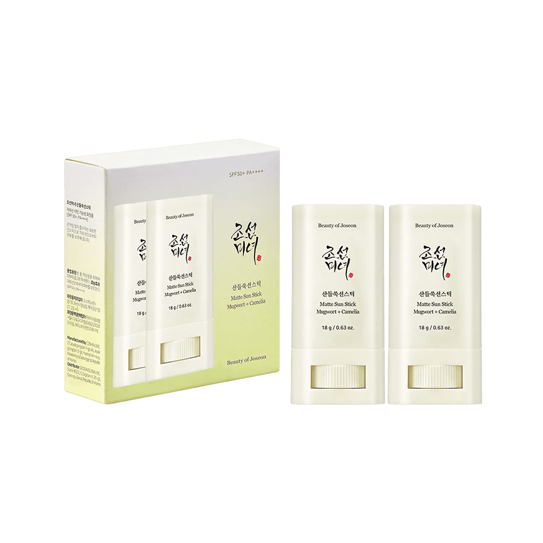 Beauty Of Joseon Matte Sun Stick - Mugwort + Camelia SPF50+ PA++++ 18g × 2Pcs Sunblock - XOXO cosmetics