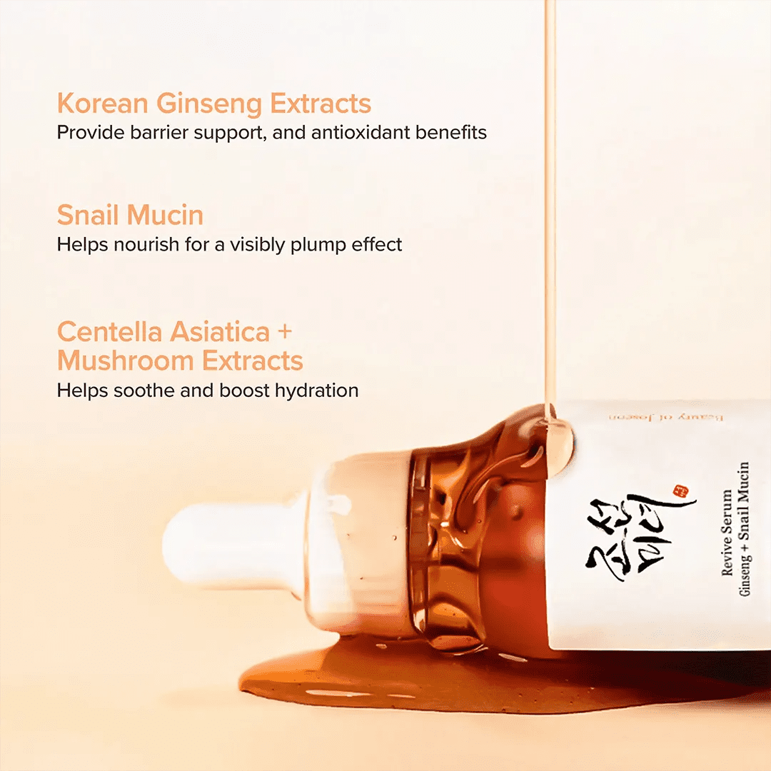 Beauty of Joseon Revive Serum Ginseng + Snail Mucin Face Serum - XOXO cosmetics