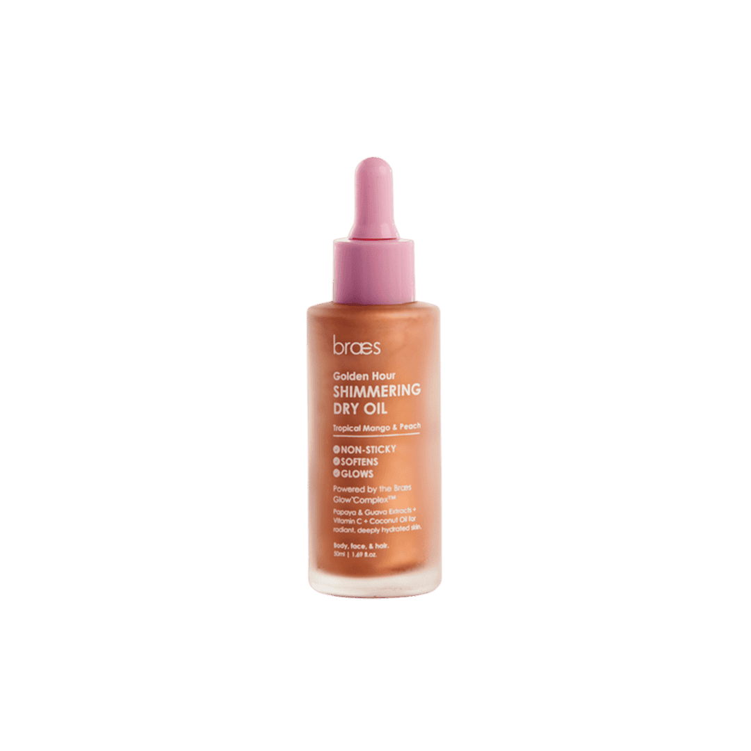 Braes Golden Hour Shimmering Dry Oil - 50ml Body Oil - XOXO cosmetics