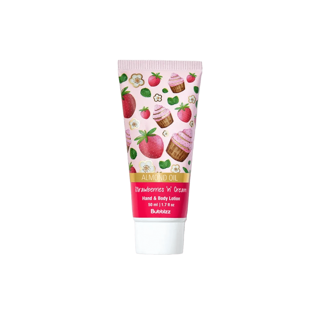 Bubblzz Strawberries & Cream Hand & Body Lotion - 50ml Body Lotion - XOXO cosmetics