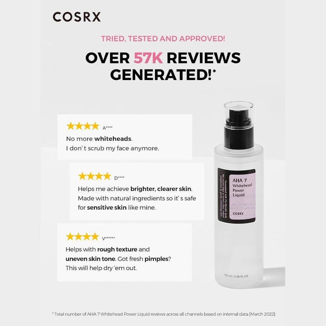 COSRX AHA 7 Whitehead Power Liquid Toner Toner - XOXO cosmetics