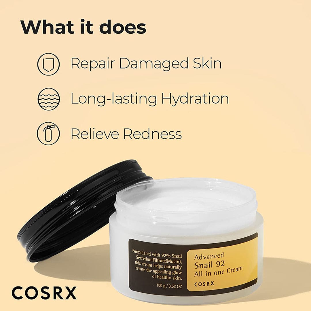 COSRX Advanced Snail 92 All In One Cream Moisturizer - XOXO cosmetics