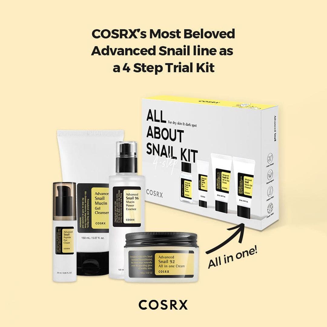 COSRX All About Snail Kit 4-Step Skin Care Set - XOXO cosmetics