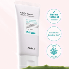 COSRX Aloe 54.2 Aqua Tone-Up Sunscreen SPF50+ - 50ml Sunblock - XOXO cosmetics