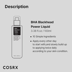 COSRX BHA Blackhead Power Liquid Serum - 100 ml Face Serum - XOXO cosmetics