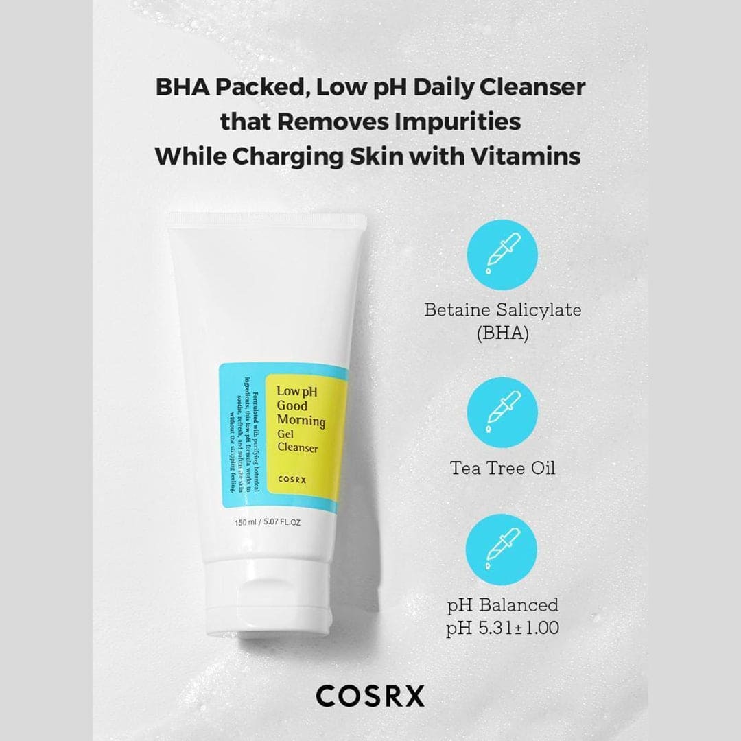 COSRX Low pH Good Morning Gel Cleanser - 150ml Cleanser - XOXO cosmetics