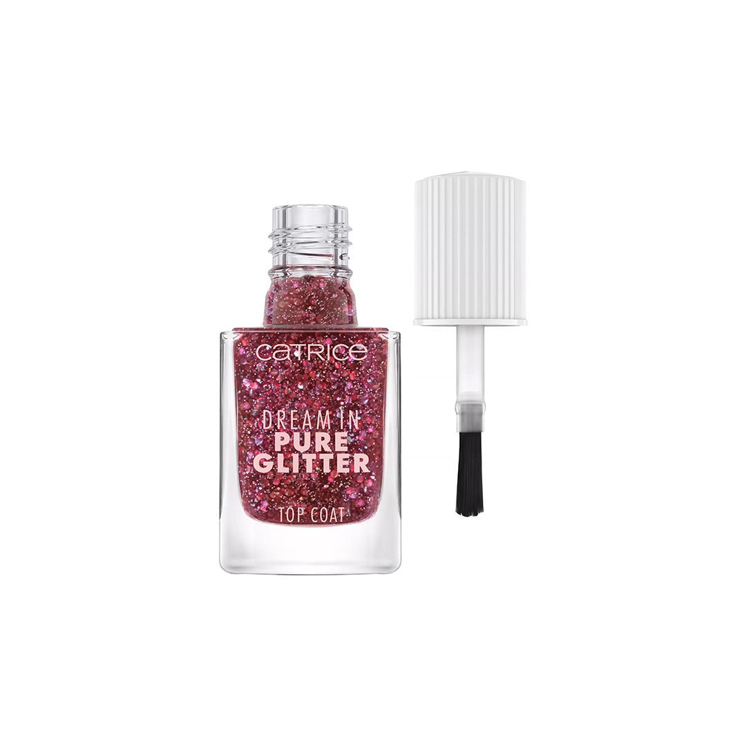Catrice Dream In Pure Glitter Top Coat - 050 Sparkle Darling Nail Polish - XOXO cosmetics