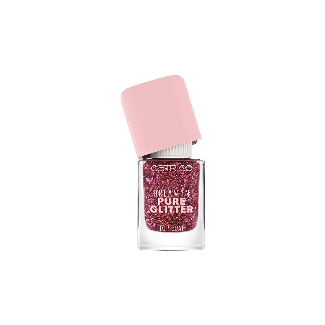 Catrice Dream In Pure Glitter Top Coat - 050 Sparkle Darling Nail Polish - XOXO cosmetics