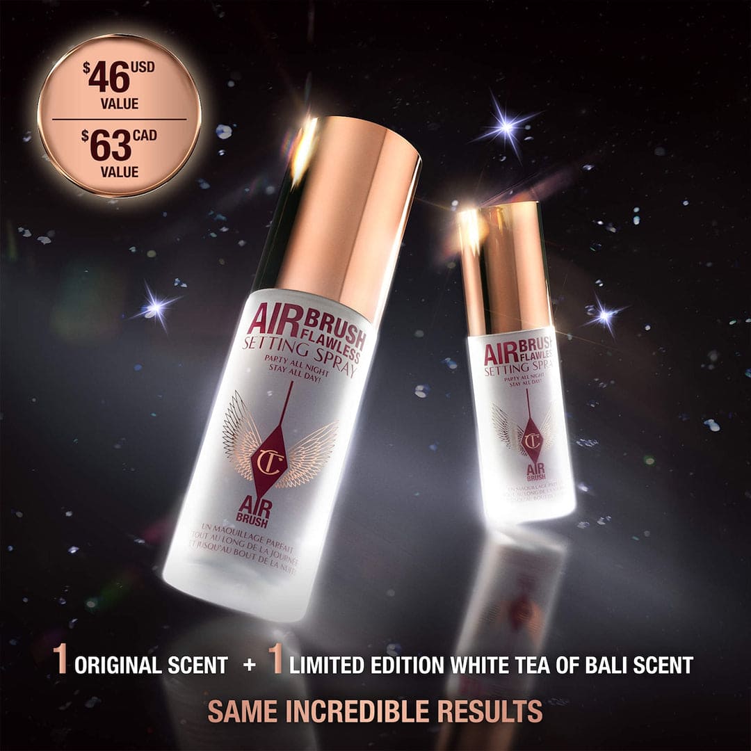 Charlotte Tilbury Airbrush Flawless Mini Setting Spray Kit - 2 x 34ml Setting & Fixing Spray - XOXO cosmetics
