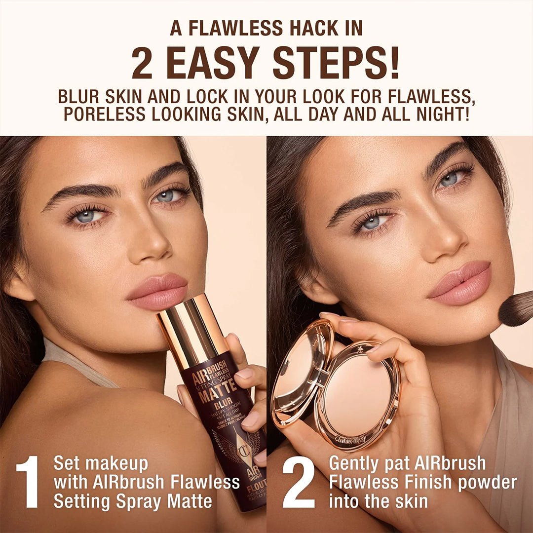 Charlotte Tilbury Airbrush Flawless Setting Spray Matte Blur - 34ml Setting & Fixing Spray - XOXO cosmetics
