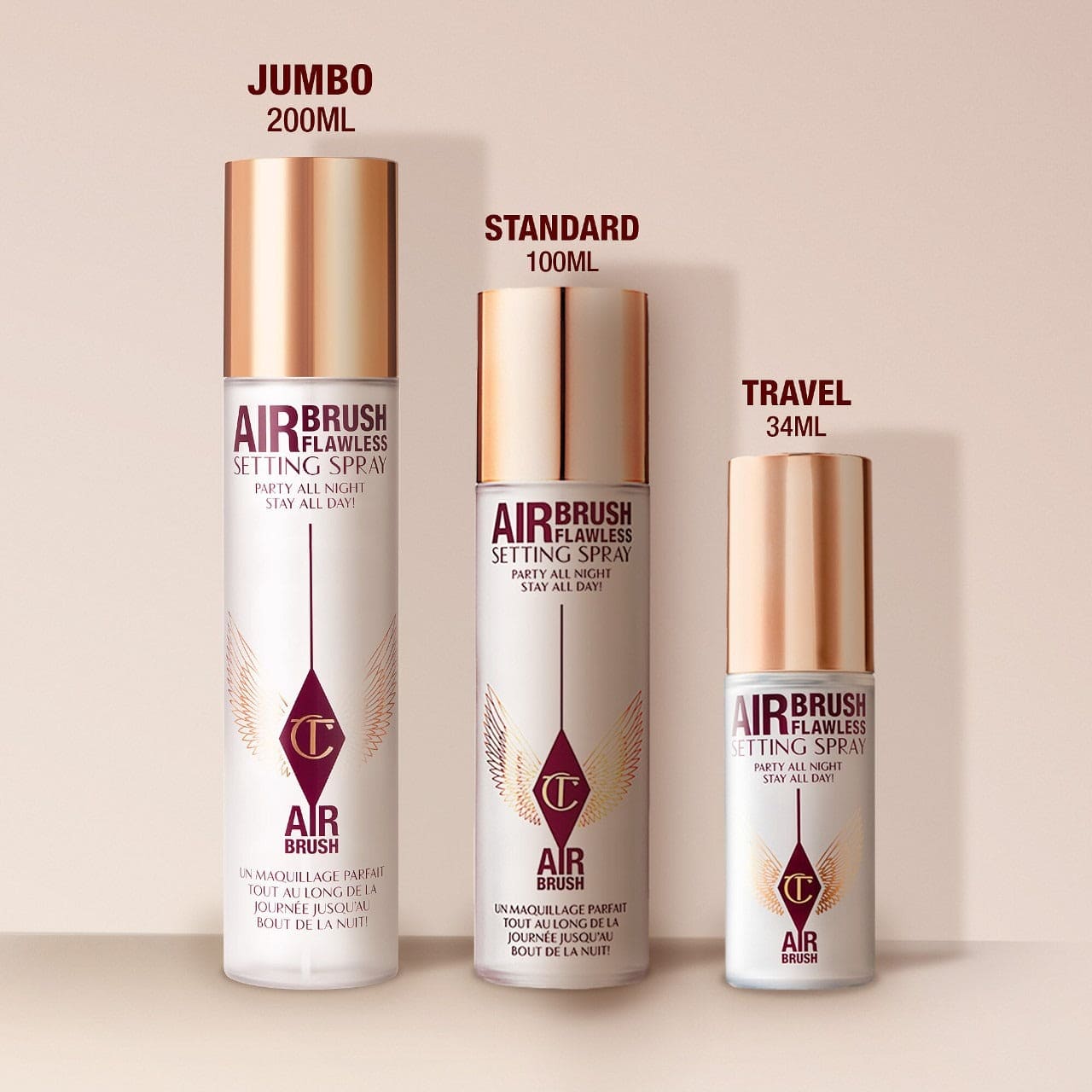 Charlotte Tilbury Airbrush Flawless Setting Spray - Travel Size 34ml Setting & Fixing Spray - XOXO cosmetics