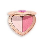 Charlotte Tilbury Beauty Soulmates Face Palette - Pillow Talk Blush - XOXO cosmetics