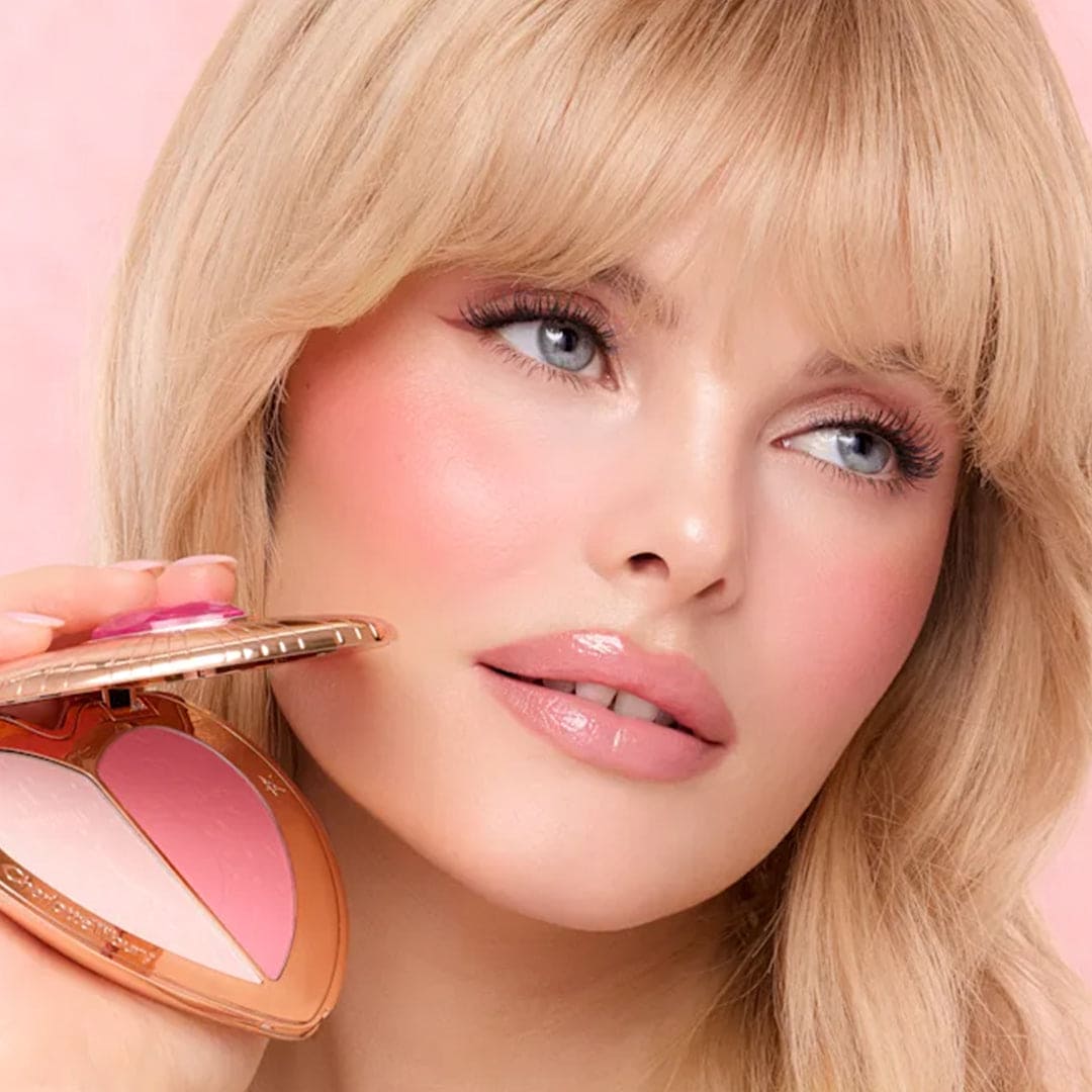 Charlotte Tilbury Beauty Soulmates Face Palette - Pillow Talk Blush - XOXO cosmetics