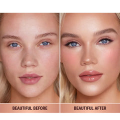 Charlotte Tilbury Matte Beauty Blush Wand - Pillow Talk Blush - XOXO cosmetics