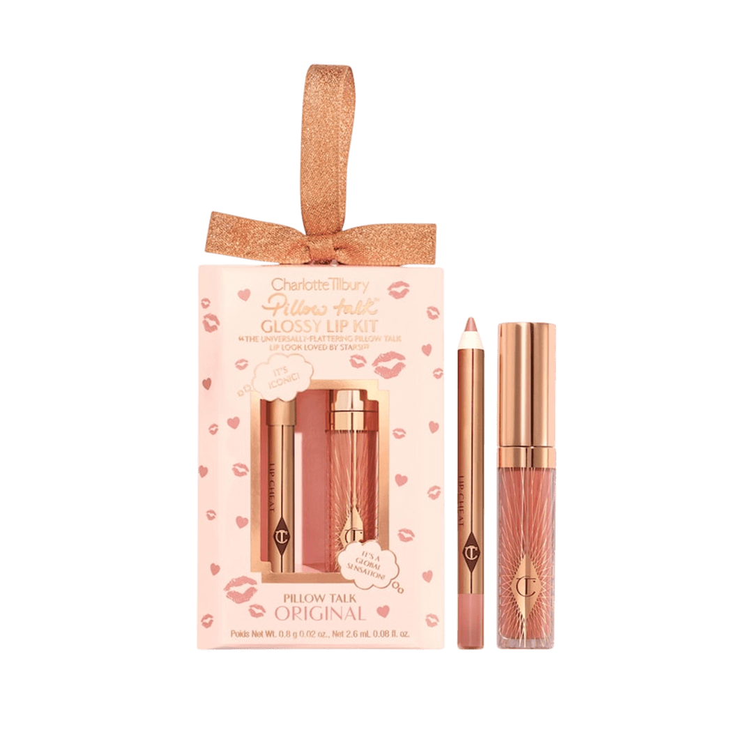 Charlotte Tilbury Mini Pillow Talk Glossy Lip Duo - Original Lip Kit - XOXO cosmetics
