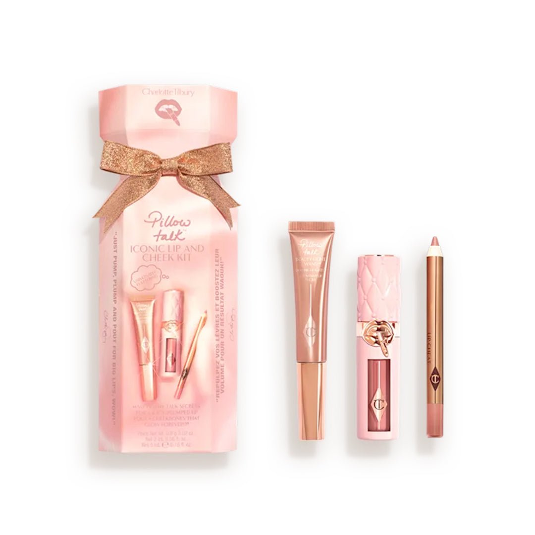 Charlotte Tilbury Pillow Talk Iconic Lip And Cheek Kit Makeup Set - XOXO cosmetics