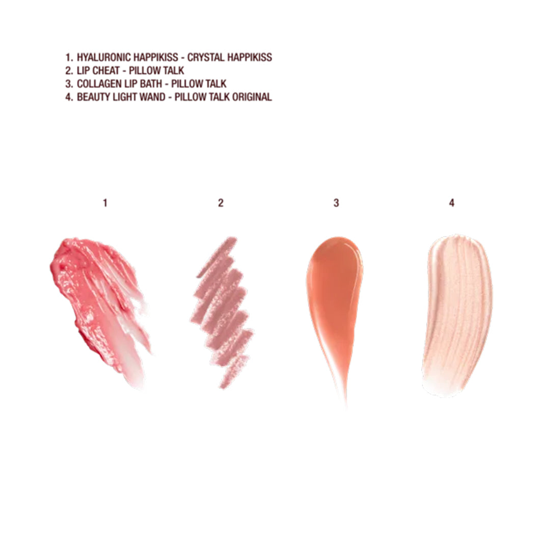 Charlotte Tilbury Pillow Talk Iconic Lip And Cheek Kit - Pillow Talk Original Makeup Set - XOXO cosmetics