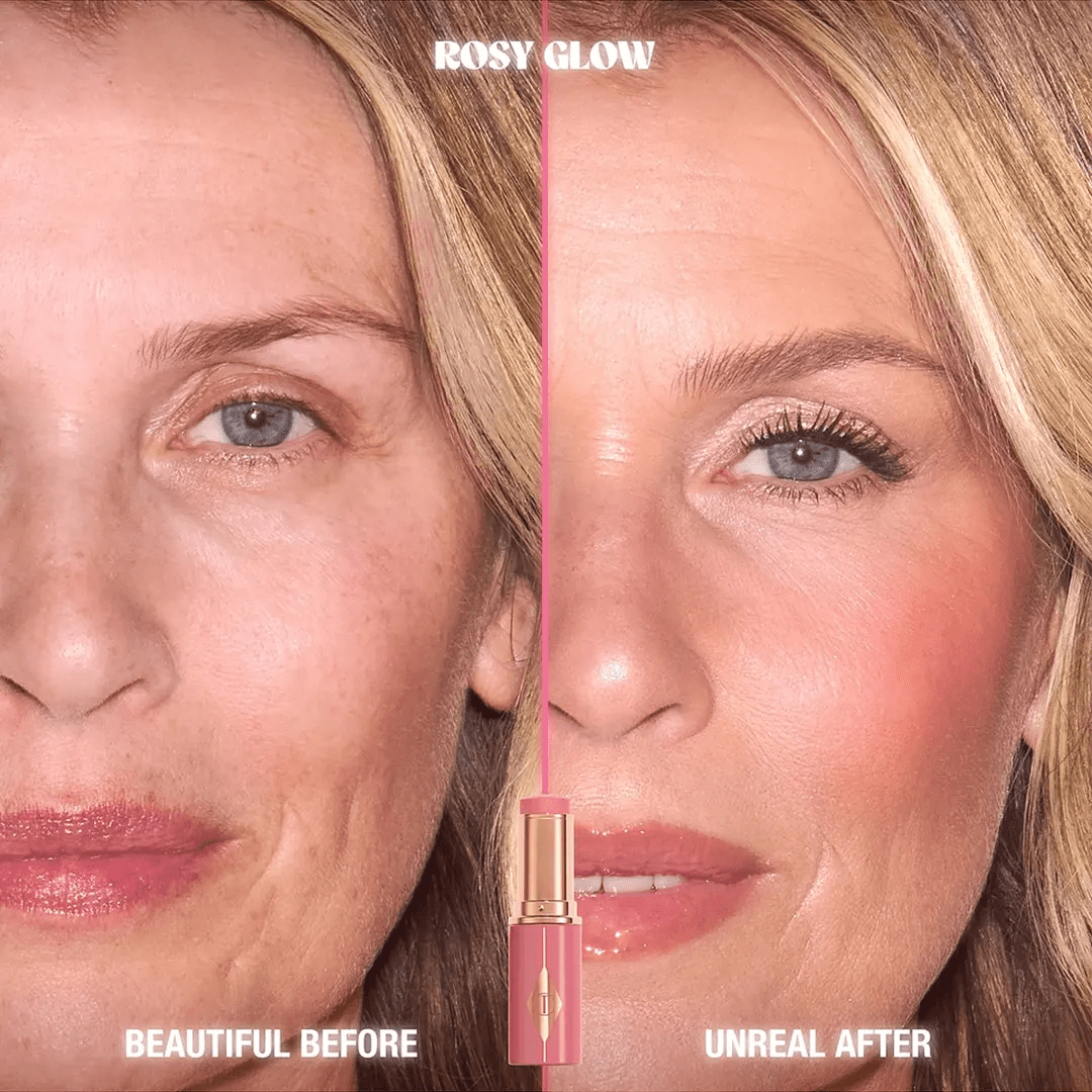 Charlotte Tilbury Unreal Blush Healthy Glow Stick - Rosy Glow Blush - XOXO cosmetics
