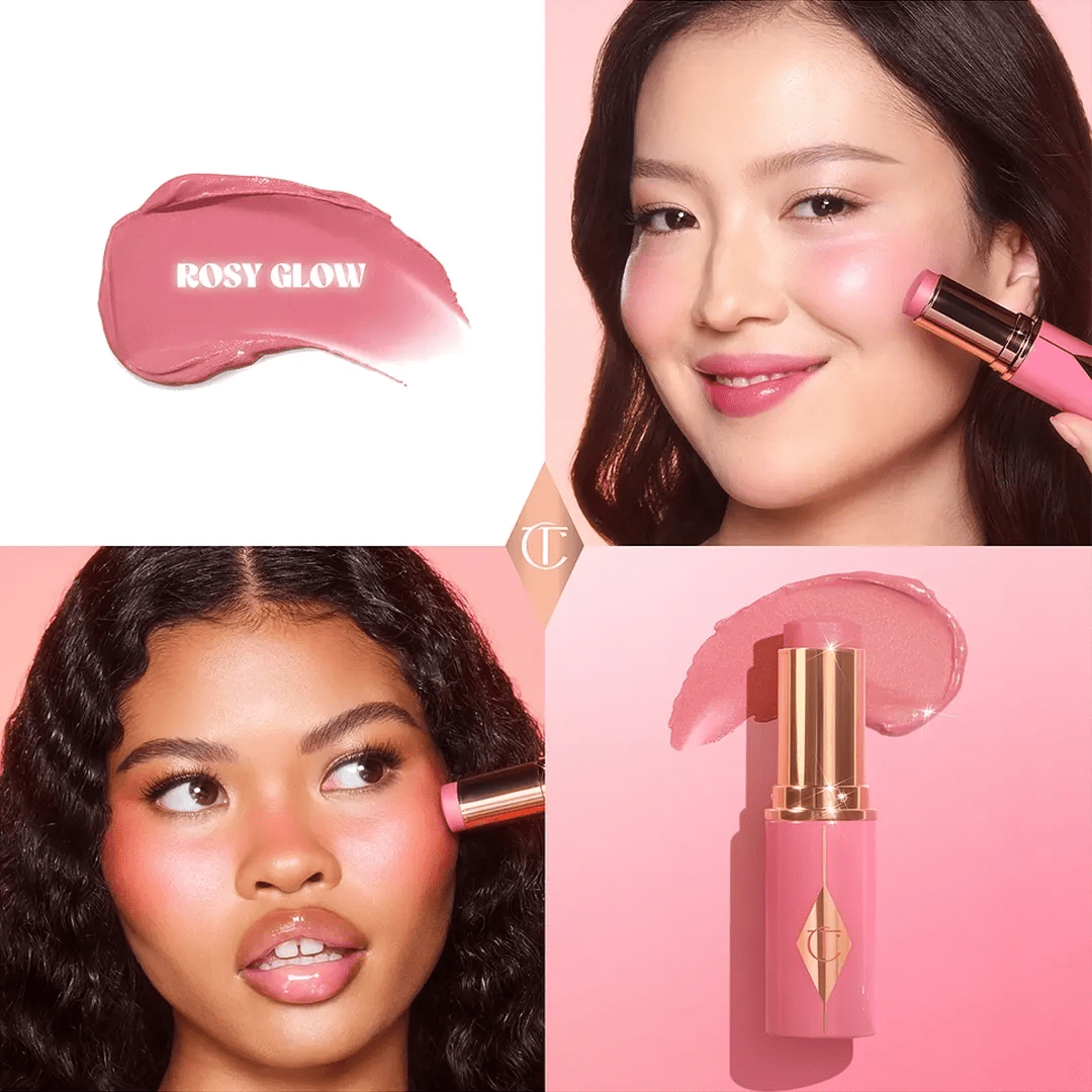Charlotte Tilbury Unreal Blush Healthy Glow Stick - Rosy Glow Blush - XOXO cosmetics