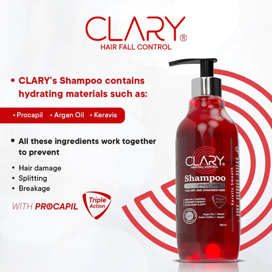 Clary Shampoo - 300ml Hair - XOXO cosmetics