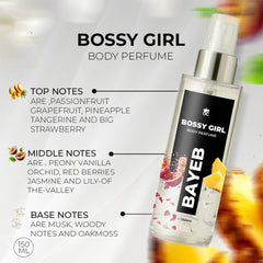 DEOC BAYEB Bossy Girl Body Perfume Body Mist - XOXO cosmetics