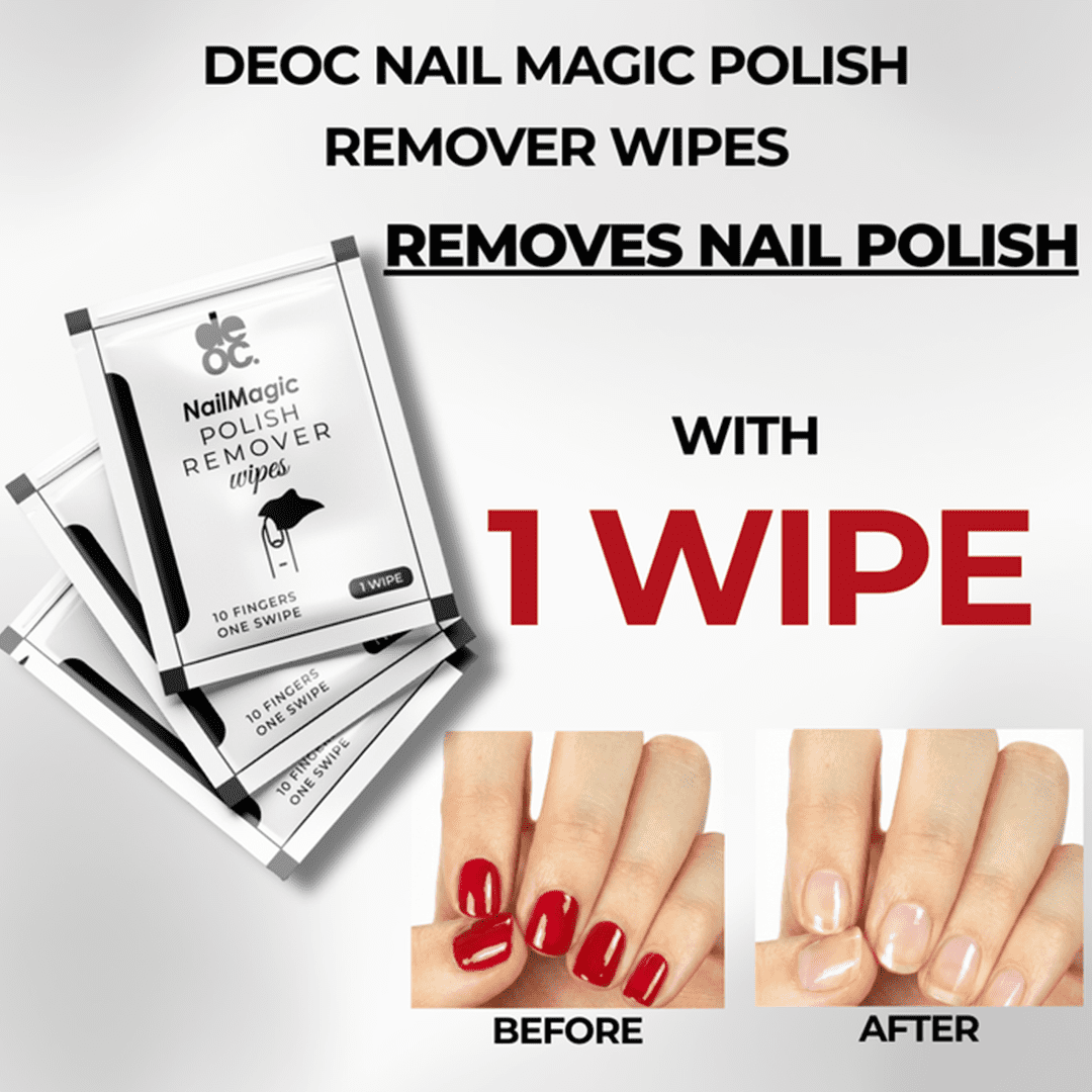 DEOC NailMagic Polish Remover Wipes Nail Polish Remover - XOXO cosmetics